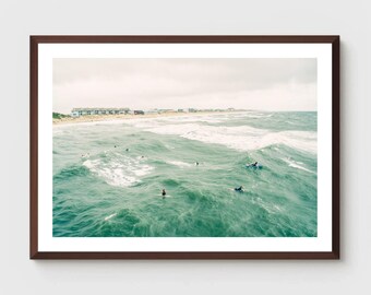 Outer Banks Surfing Print: Coastal OBX Beach Photography