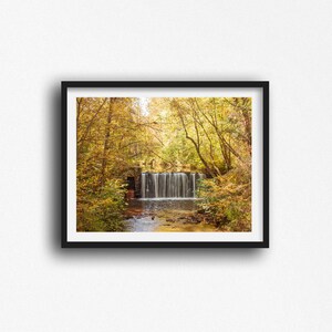 Waterfall Print, Waterfall Photography, Nature Photography, Landscape Photography, Waterfall Photos, Living Room Wall Art, Mountain Print
