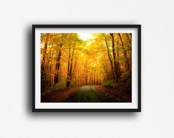 Autumn Decor, Autumn Photography Print, Fall Print, Mountain Photography,