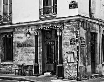 Paris Cafe Wall Art, Paris Photography, Parisian Cafe, Paris Photo, Wall Art, Kitchen Decor, French Wall Art,  Paris Decor