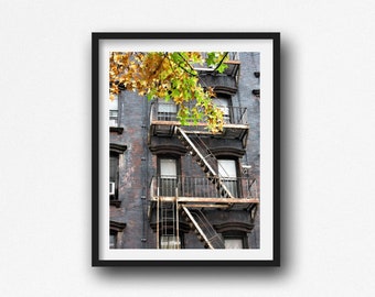 Manhattan Print, New York City Wall Art, Fire Escape, New York Print, New York Photography, Fine Art Photography, New York City Photo