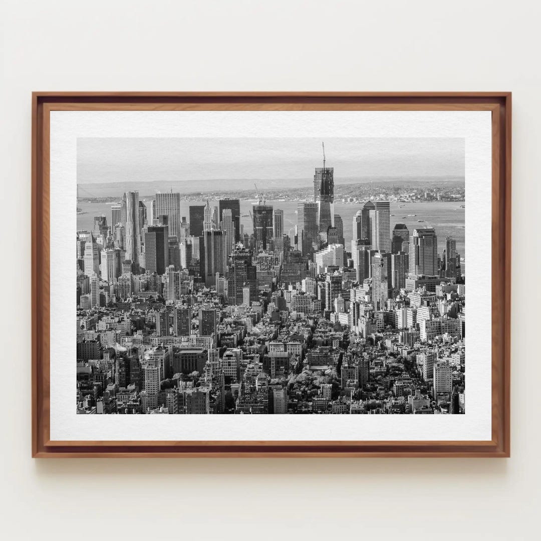 New York City Wall Art, Black and White Photo, New York Skyline Print ...