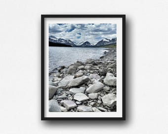 Glacier National Park Photo Print, Mountains, Nature Wall Art