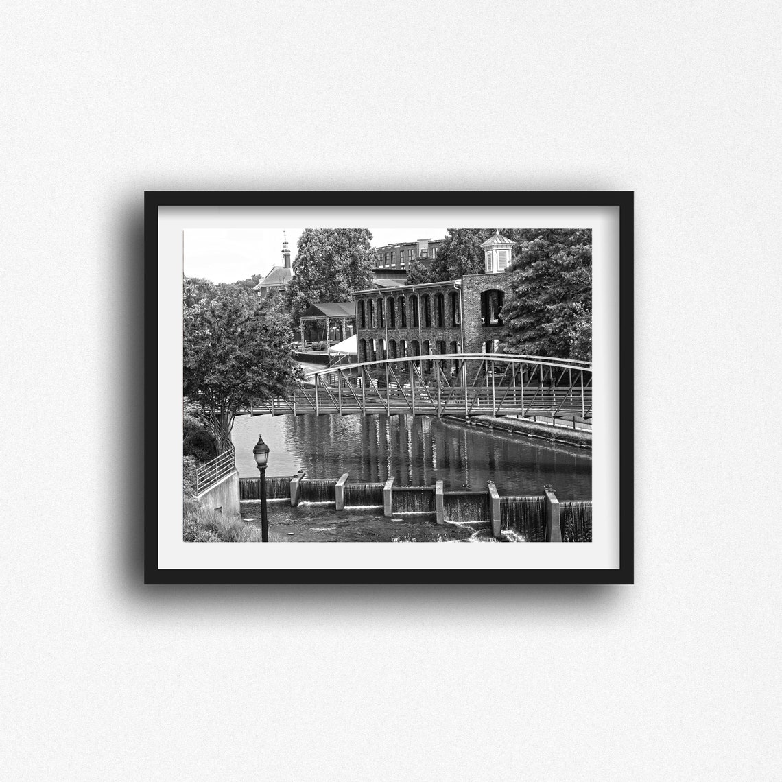 Greenville SC Prints, Greenville SC Wall Art, Black and White