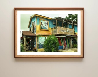 Coastal Wall Art: OBX Surfshop Beach Print (Outer Banks Photography)