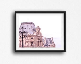 Paris Photography Print, Paris Wall Art, Louvre Paris France