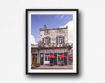 New Orleans Balcony Print: French Quarter Photography (Unframed)