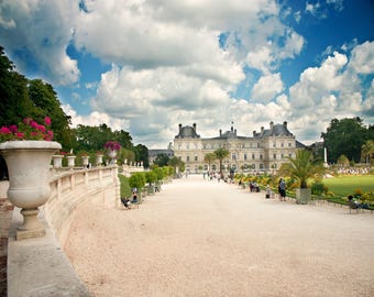 Paris Photography Print, Luxembourg Gardens, Modern Style (Unframed)