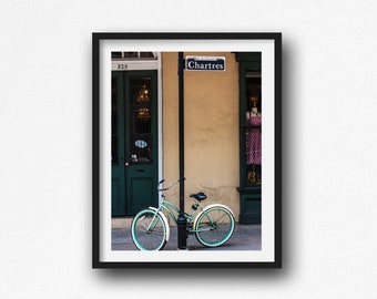 New Orleans, Bicylce Wall Art, New Orleans Art Print, Fine Art Photography NOLA Gift, Bike Wall Art Decor