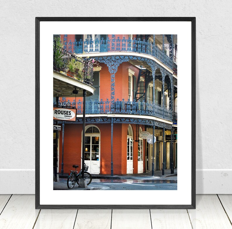 New Orleans Door Picture Architecture Wall Art French Quarter Decor 5x7 Inch Print