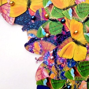 Statement Bib Butterfly Romantic Necklace