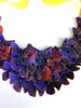 Butterfly Bib Statement Necklace Collar Shades of Purple 