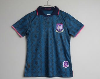 Blue Soccer Jersey Anniversary Edition 2025 Football Shirt Fan Jersey Breathable Sportswear Athletic Top Gift for Soccer Fans