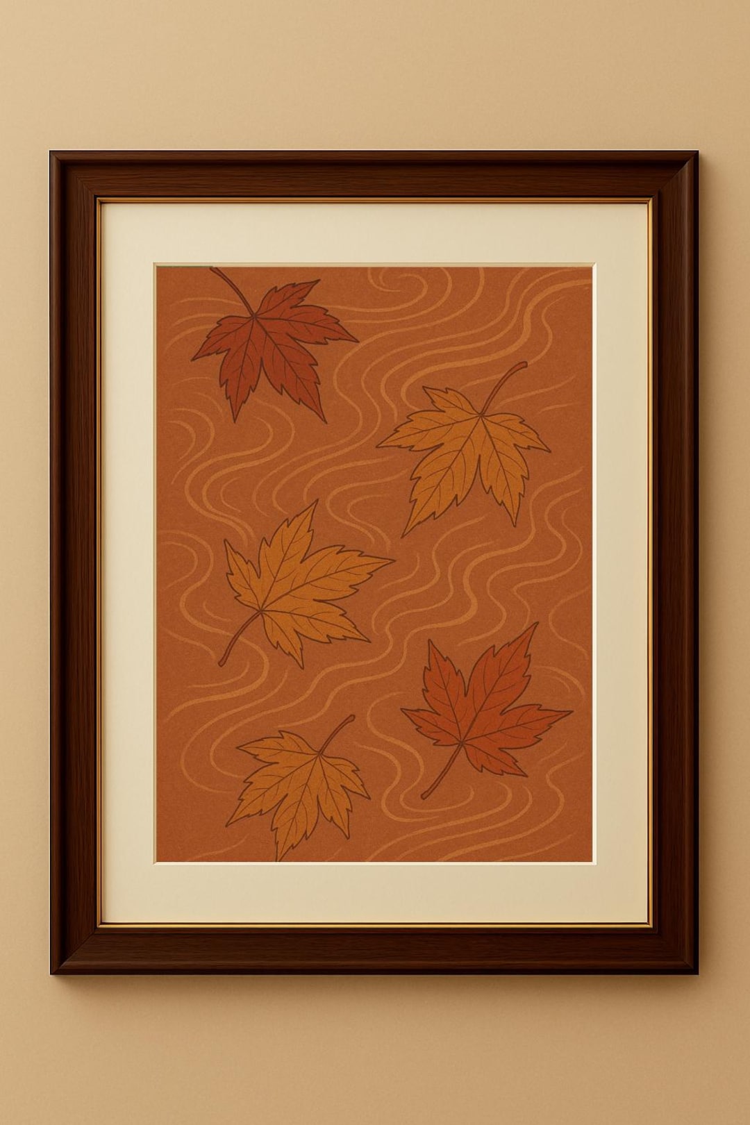 Autumn Leaves Wall Art | Fall Printable Decor | Digital Download ...