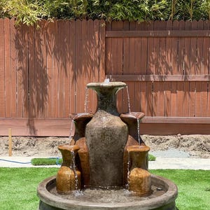 Amphora Garden Fountain – Mediterranean Outdoor Water Feature