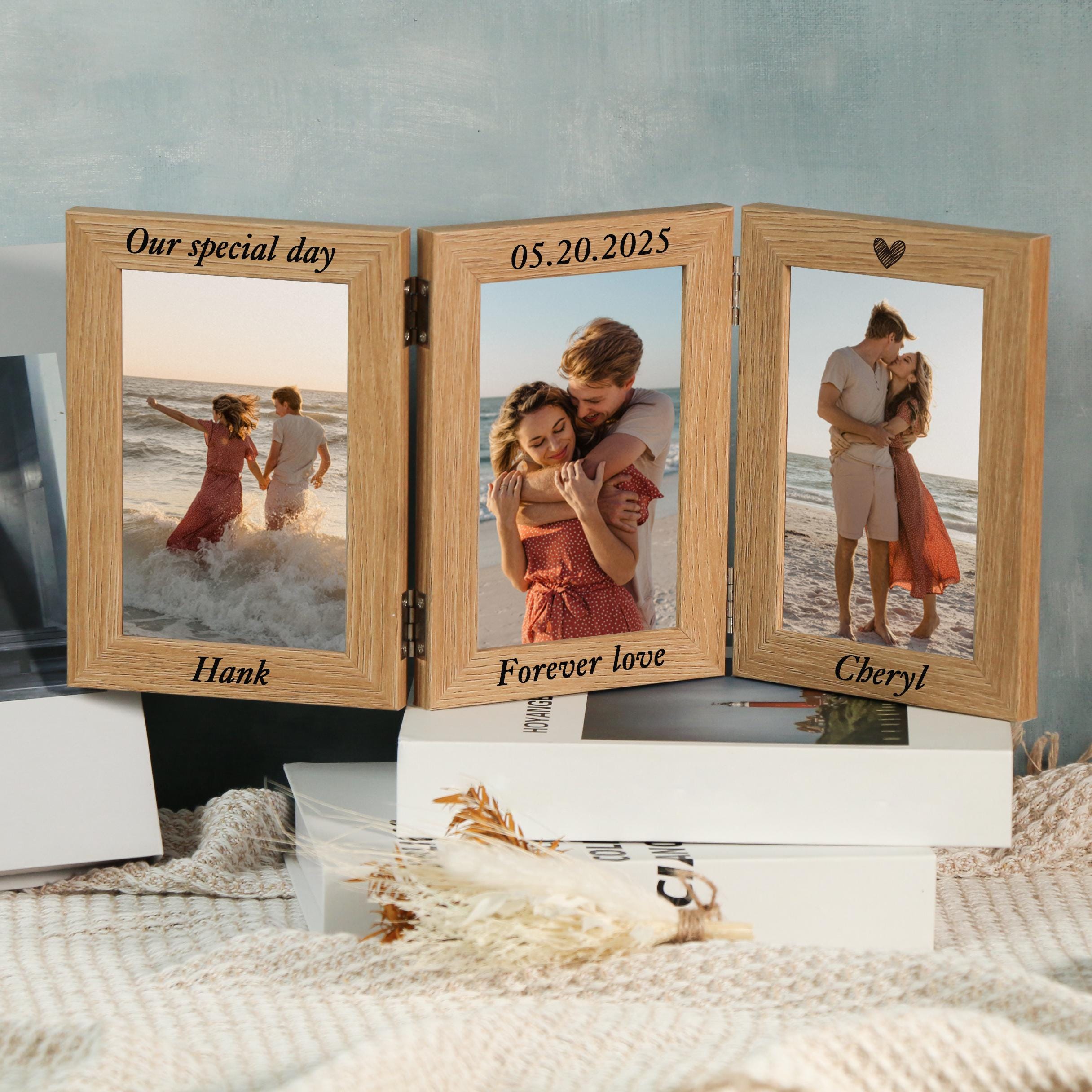 Vintage Trifold Picture Frame - Etsy