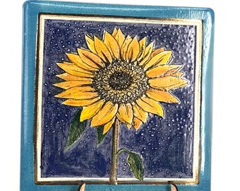 Ceramic wall plaque &quot;Sunflower&quot;