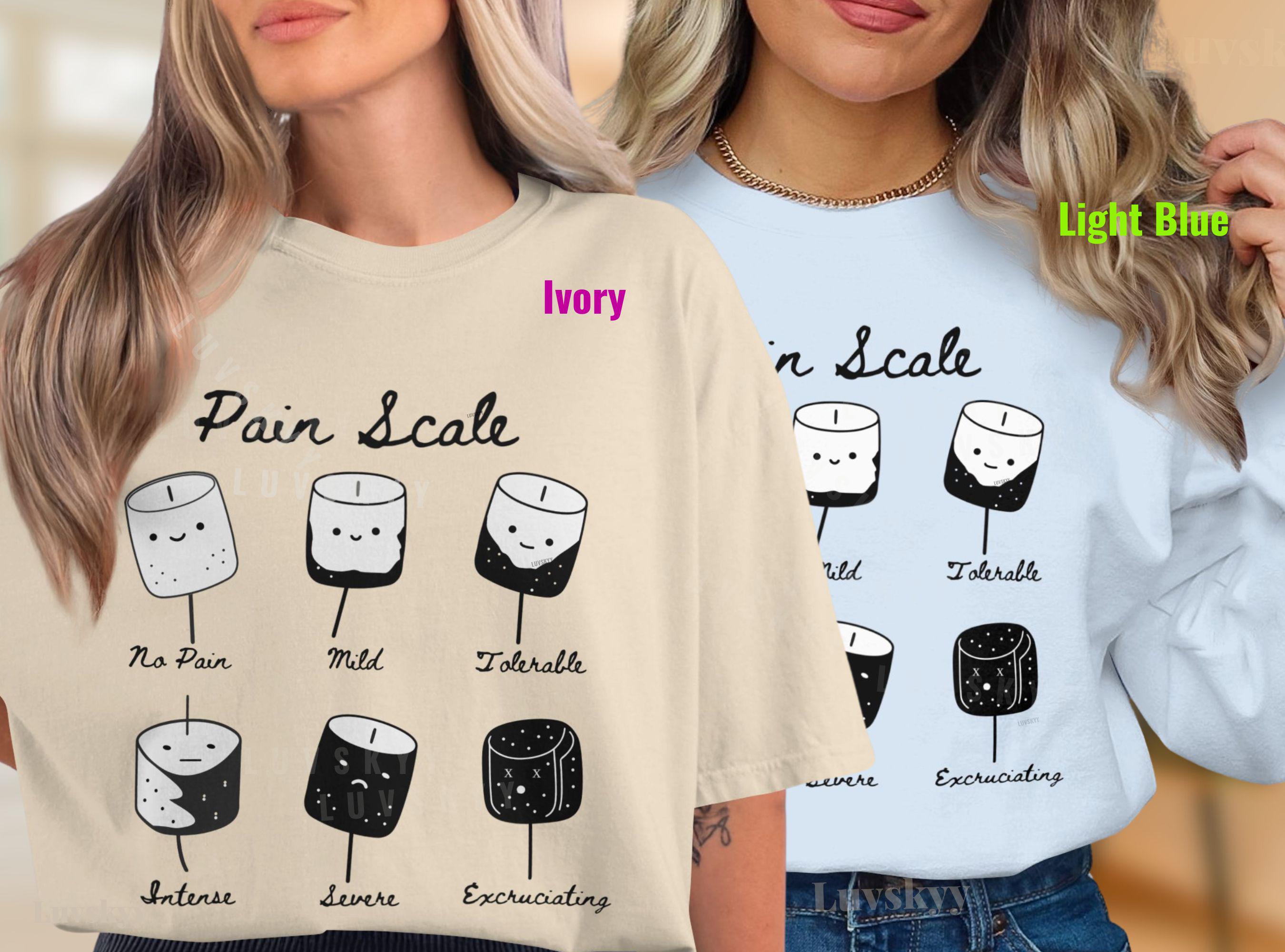 Funny Nurse Sweatshirt, Burnt Marshmallow Pain Scale Shirt, Toasted S'mores Nursing Humor, Medical Healthcare Worker Gift, Camping Crewneck
