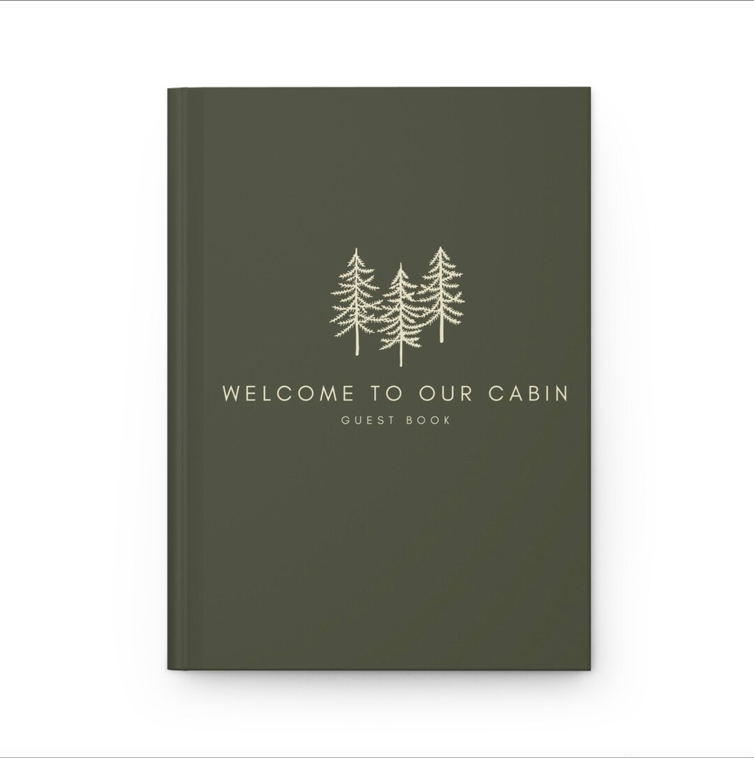 Cabin Guest Book, Vacation Guest Book, Rental Book, Lake House Guest