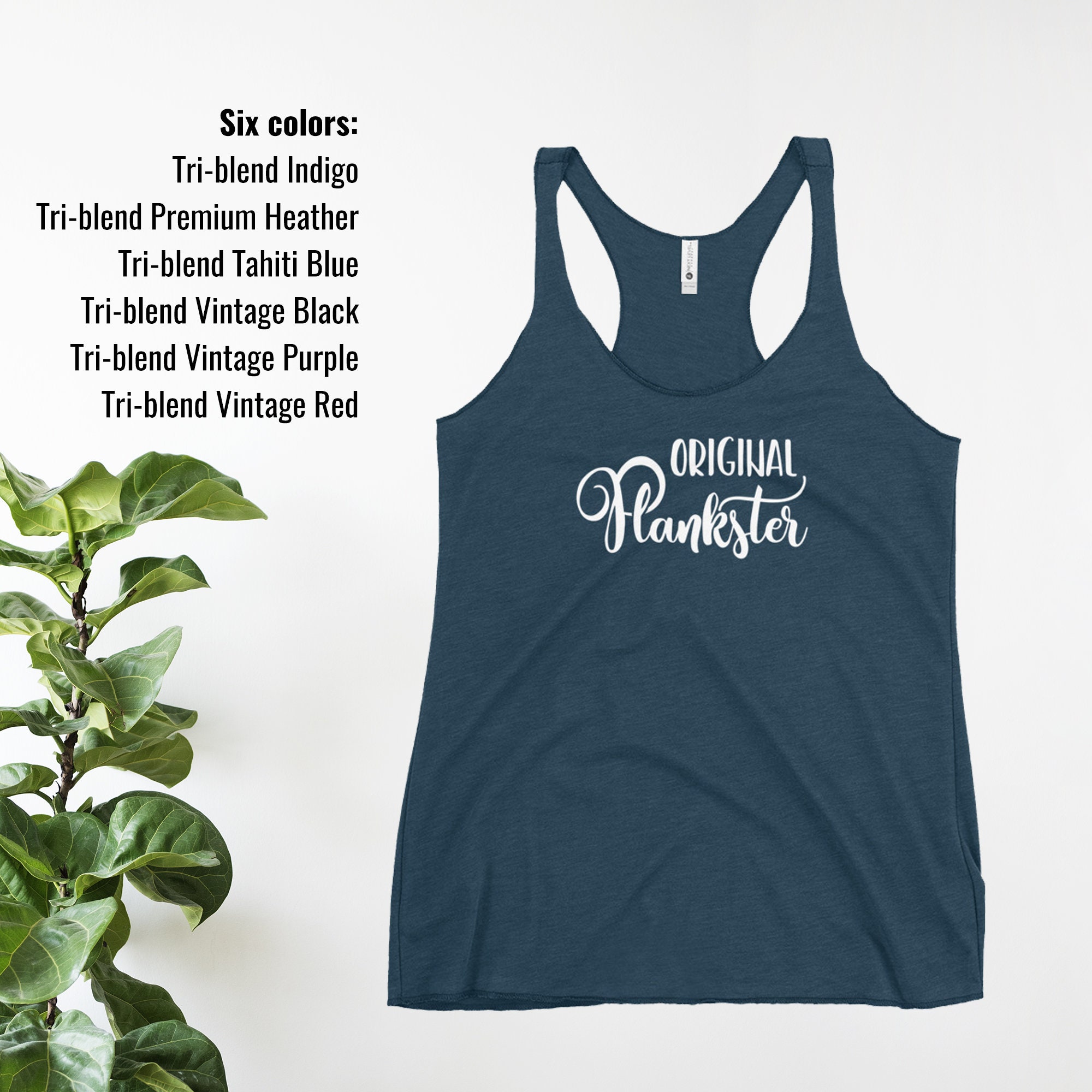 Plank Yoga Tank Funny Workout Tank Gym 