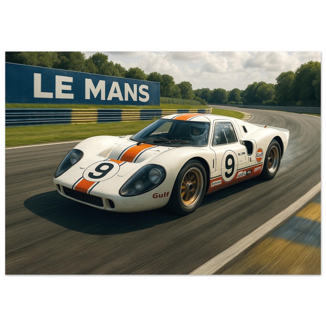 Ford GT40 Mkiv Le Mans Print – Vintage Racing Car Wall Art - Etsy UK