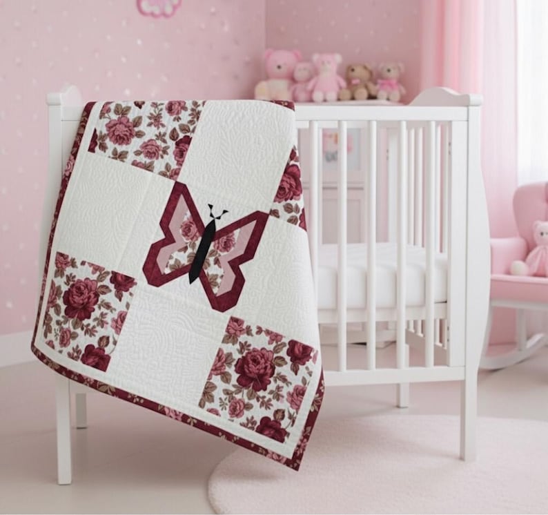 Butterfly Quilt PDF Pattern, Baby Playmat Throw (digital Download) - Etsy