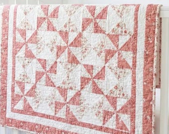 Hour Glass Splendor Quilt Pattern PDF | Easy HST Quilt | Beginner Friendly | Modern Patchwork Quilt In Baby/Queen