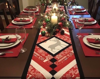 フレンチブレイドテーブルランナーキルトパターン | ジェリーロールフレンドリーな特別な機会（PDFパターン）