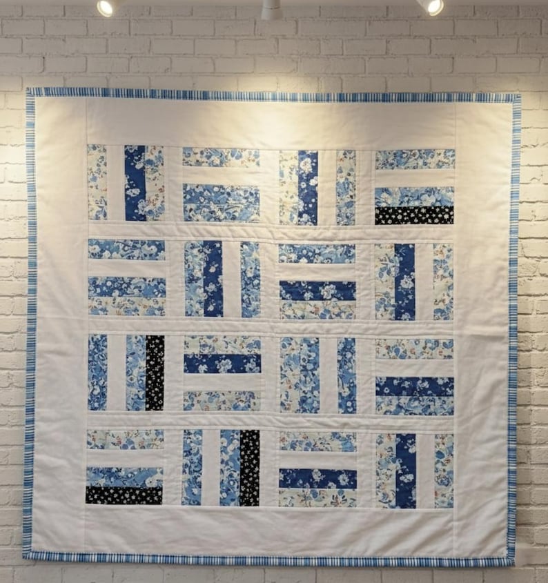 Jelly Roll Strip Pieced Quilt Pattern PDF | Easy Project | Baby to ...
