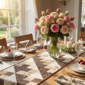 Very Easy Table Runner Quilt Pattern | Patchwork Art Charm Pack (PDF Pattern)