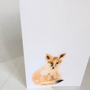 Blank Artist Greeting Card Fox