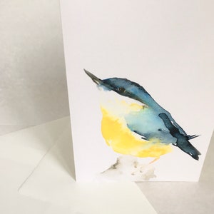 Bird Art Card Nuthatch Blank Greeting Card image 1