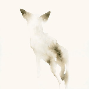 Hund Blanko Kunst Grußkarte