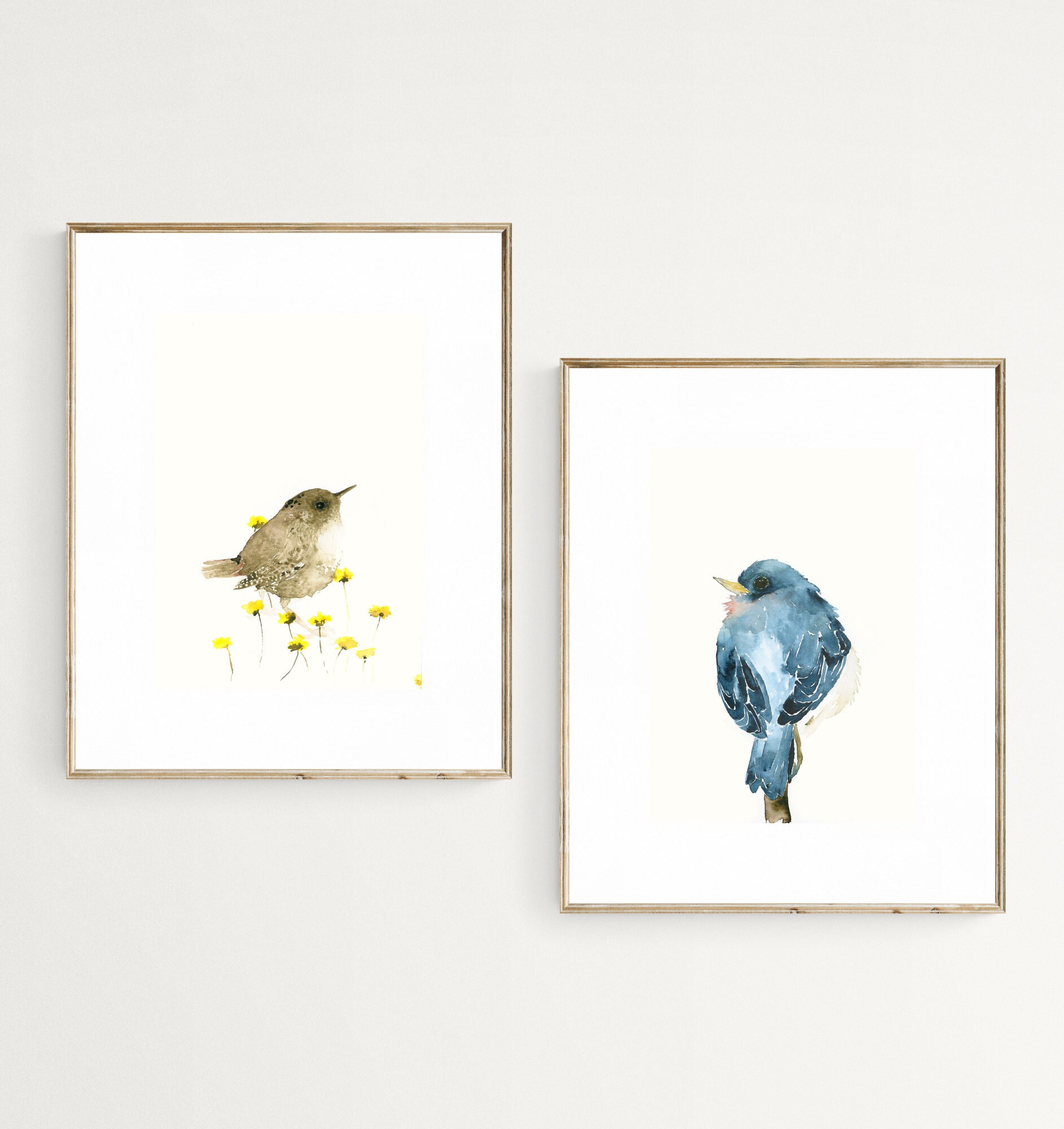 Wren Bird Art Painting, Bird Lover Gift for Women, Positive Quotes Wall  Art, Wren Bird Original Acrylic Painting, Paper Fine Art, 8 X 8 Art 
