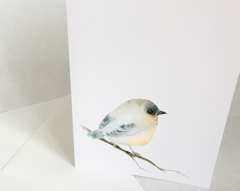 Watercolor Card Baby Bird Greeting Card