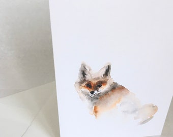 Art Card Blank Greeting Card Fox