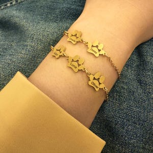 Personalized Paw Print Bracelet: Custom Pet Memorial Jewelry
