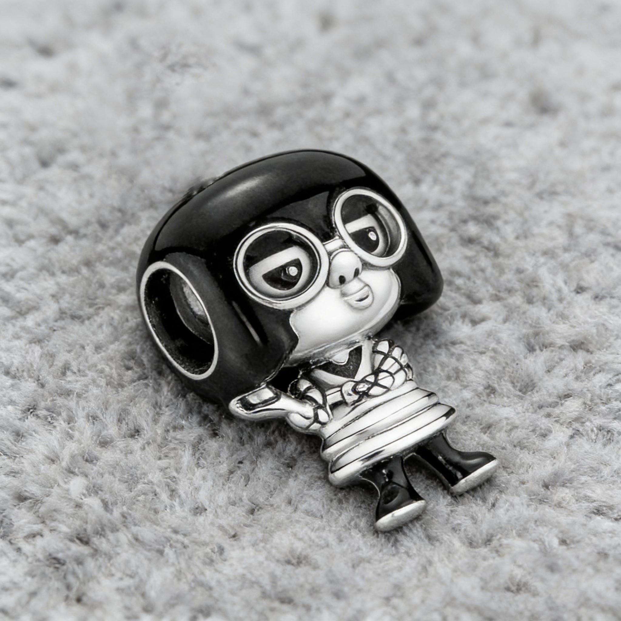 thumbnail image 2 of Authentic Pandora Sterling Silver Edna Bead Charm 792026C01 - Black Fairytale 2 of 6