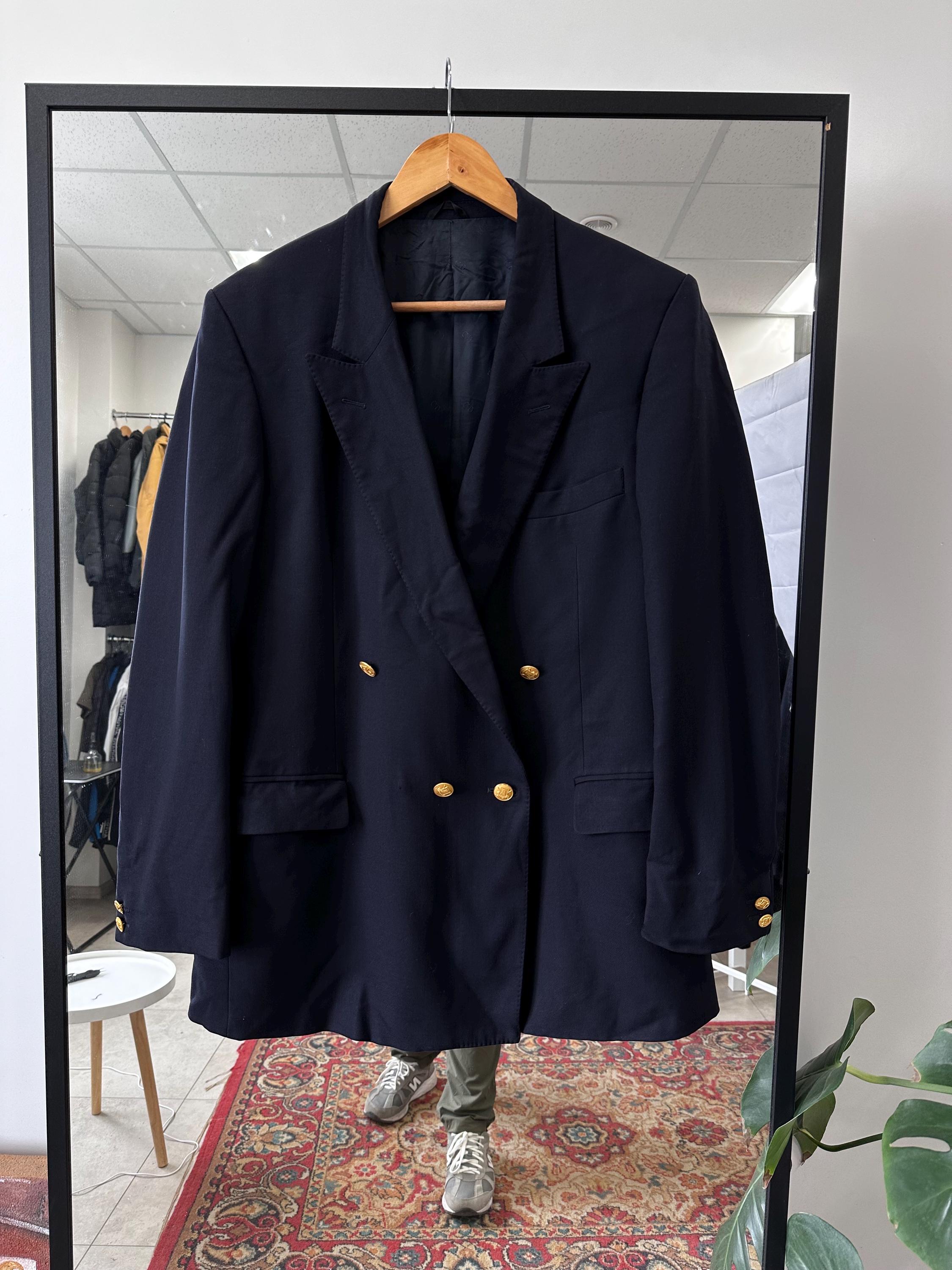 Navy double breasted blazer - Etsy 日本