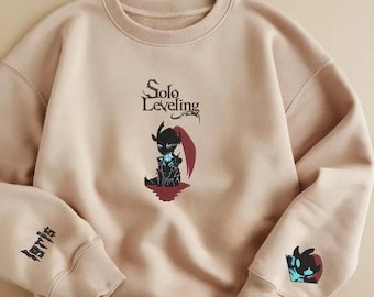 Sudadera bordada de anime – Diseño inspirado en Solo Leveling
