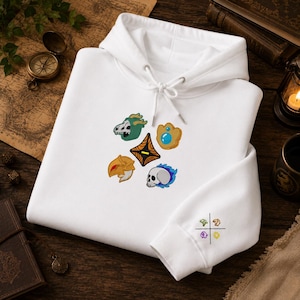 Sudadera con capucha bordada Relic, regalo para gamers inspirado en Slay the Spire