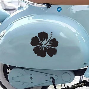 Hibiscus Flower Decal – Tropical Vinyl Sticker for Car, Laptop, Water Bottle, or Wall – Hawaiian Floral Decor