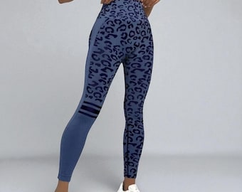 Women’s Leopard Print Seamless Yoga Pants – High Waist Butt Lifting Leggings for Gym | Running | Workout, Fitness | Sports