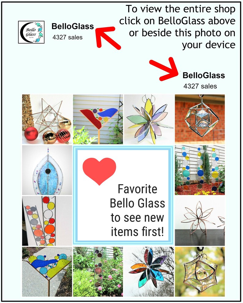 3D Stained Glass Spinner. Twirling Jewel Colors. Hanging Etsy