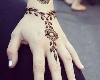 Diseños de Mehndi para Niñas: Patrones de Henna Fáciles para Niñas (Descarga digital en PDF)