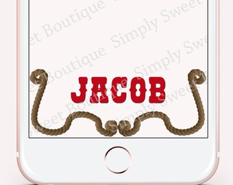 Cowboy Geofilter Etsy