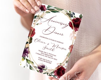 10 year anniversary invitations