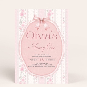 Love Shack rosa Blumen 1.Geburtstag einladen