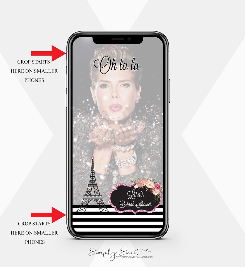 Paris Themed Snap Geofilter Bridal Shower Kate Spade Image 0 1