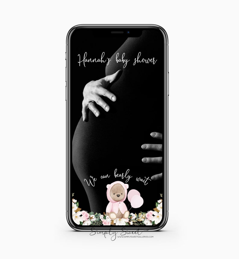 Teddy Bear Snapchat Filter Teddy Bear Baby Shower Snapchat Etsy